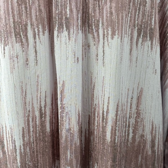 EMILY WONDER Mauve Artsy V Neck Abstract Print Tunic Top Blouse 2X New NWT - Picture 3 of 11